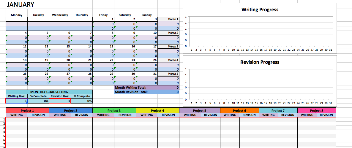 Writing & Revision Tracker 