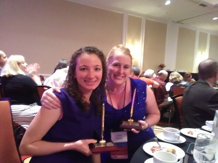 Aimie K. Runyan and me with our PEN Awards
